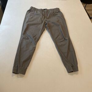 Express Gray Jogger Pants Size Large Elastic Waist Casual Lounge Athleisure
